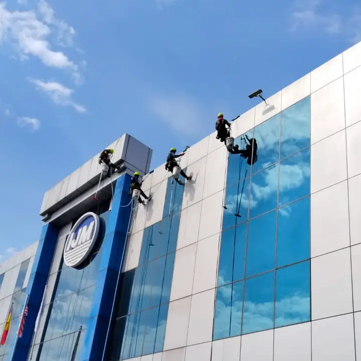 external facade cleaning method statement applied during high-rise work at Wisma IJM