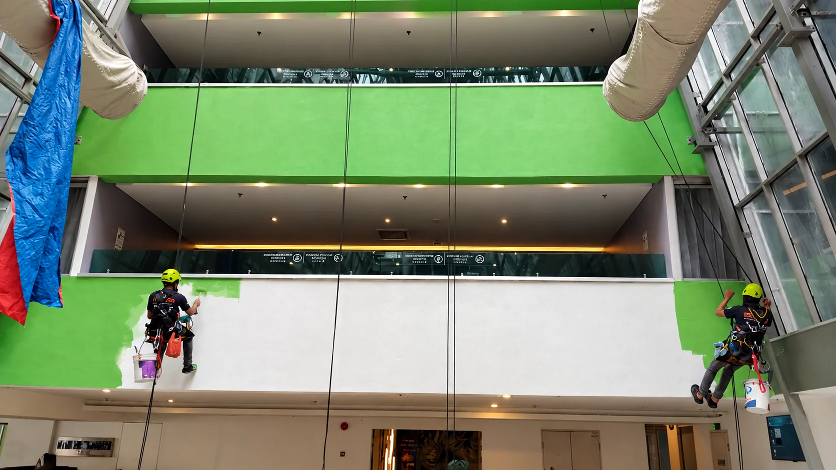 Vertical Pro high-rise exterior building painting service
